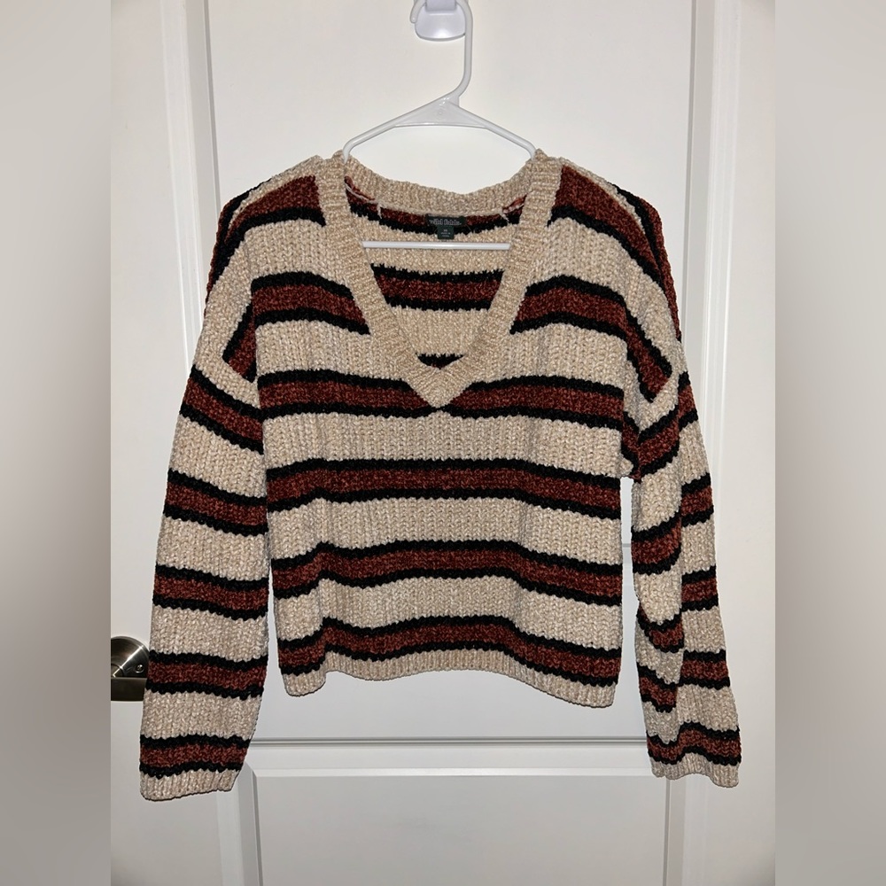 Wild Fable Chenille Striped Sweater